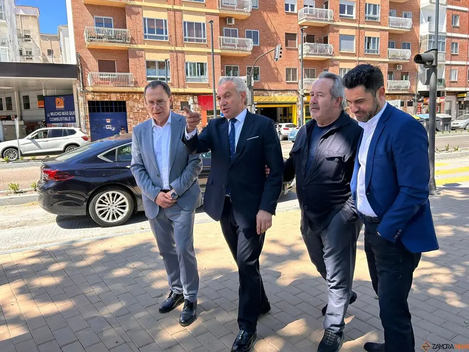 Antidio Fagúndez, diputado en el Congreso por Zamora, Francisco Guarido, alcalde de Zamora
