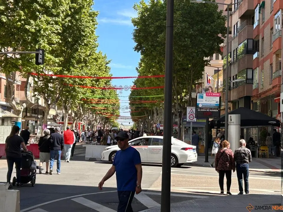 Avenida Tres Cruces, Fiesta del Comercio de Zamora
