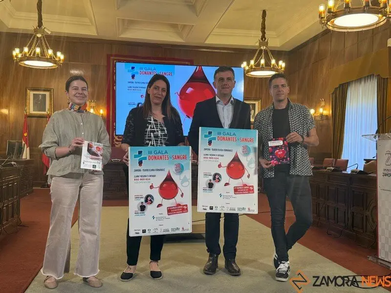 presentación gala de donantes de sangre 