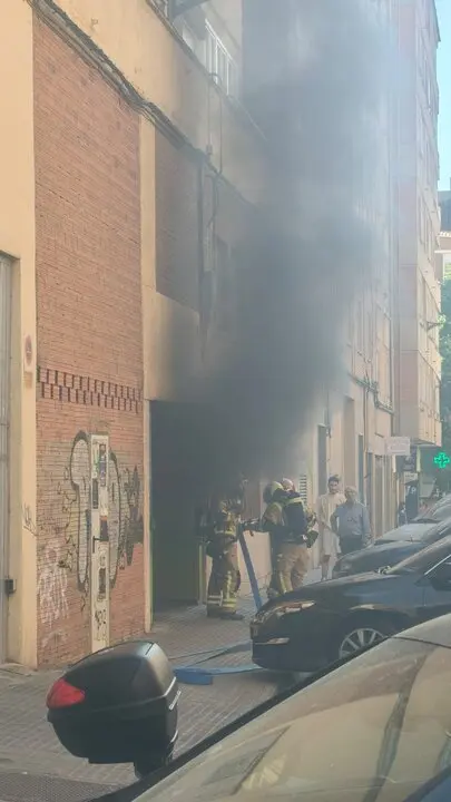 incendio parking Cardenal Mella Zamora
