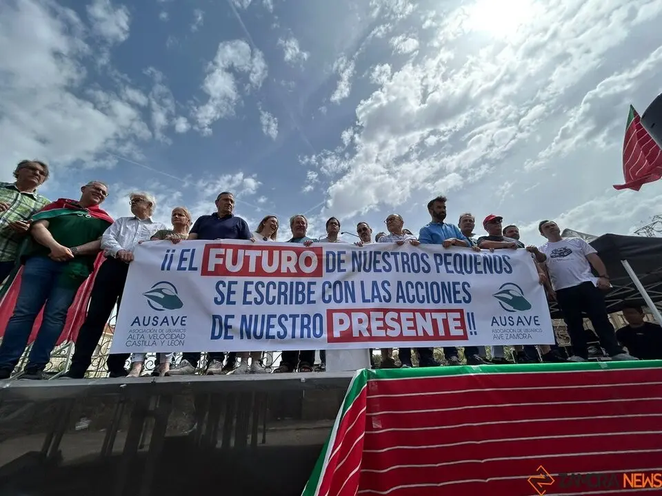 Manifestación contra supresión tren Zamora_3