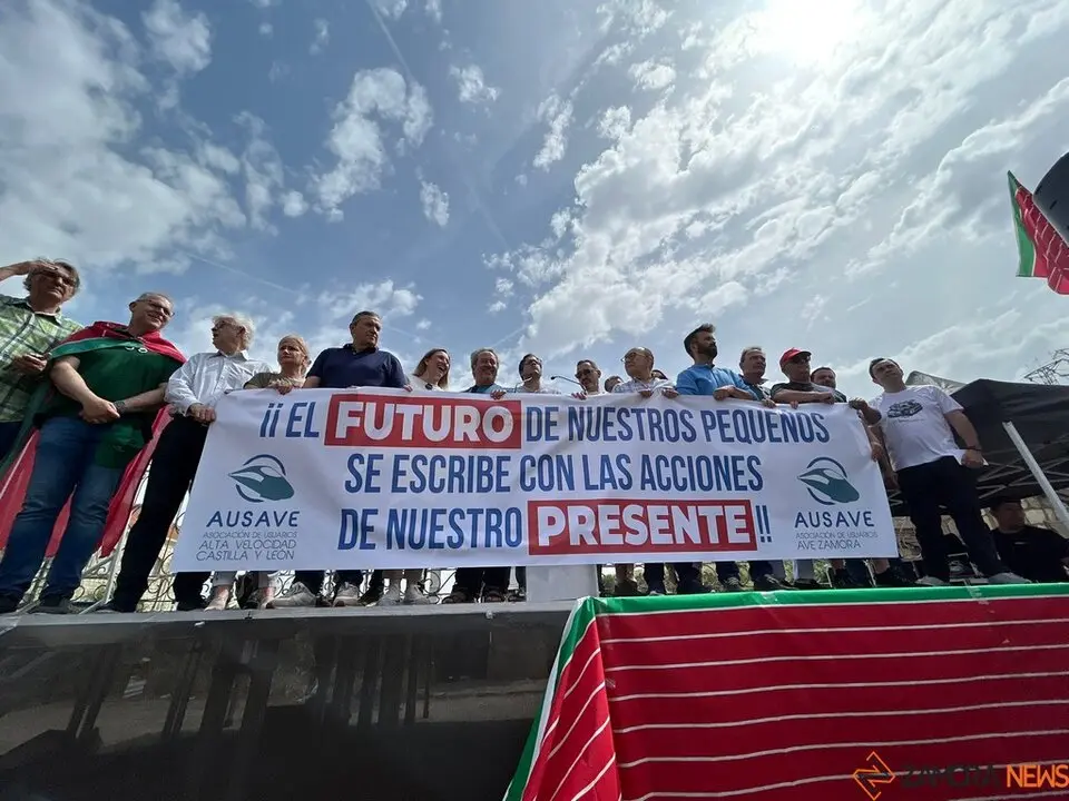 Manifestación contra supresión tren Zamora_4