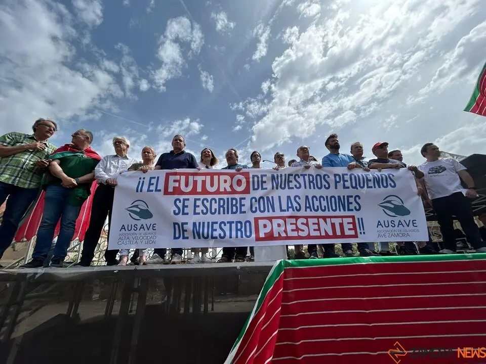 Manifestación contra supresión tren Zamora_6