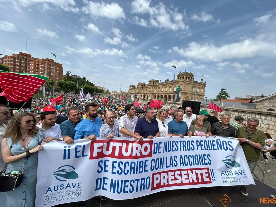 Manifestación contra supresión tren Zamora_7