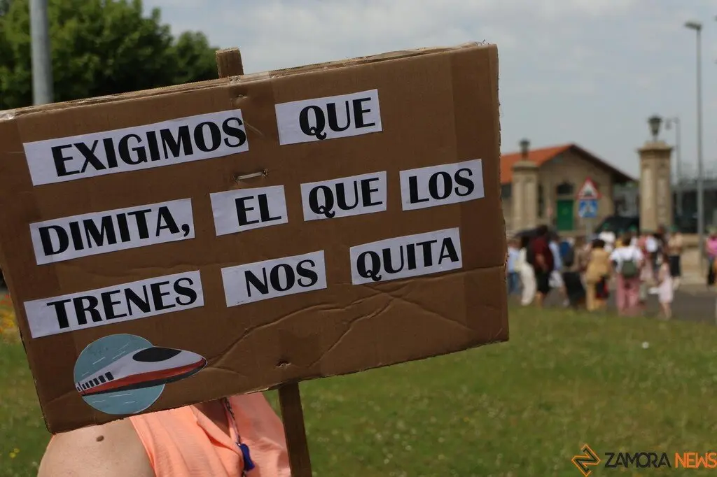Manifestación contra supresión tren Zamora_17