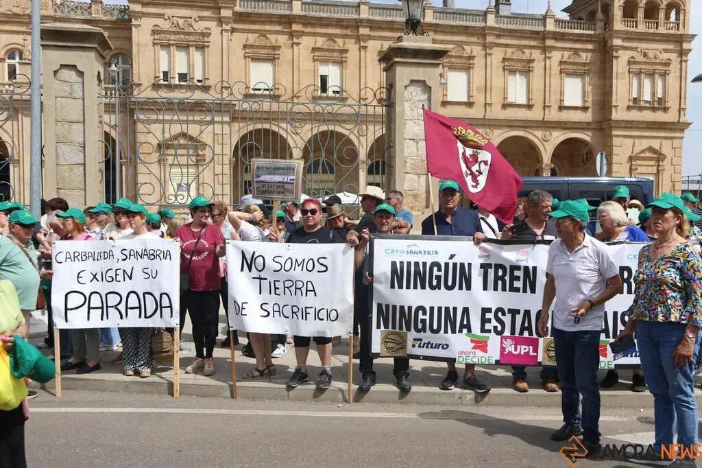 Manifestación contra supresión tren Zamora_26