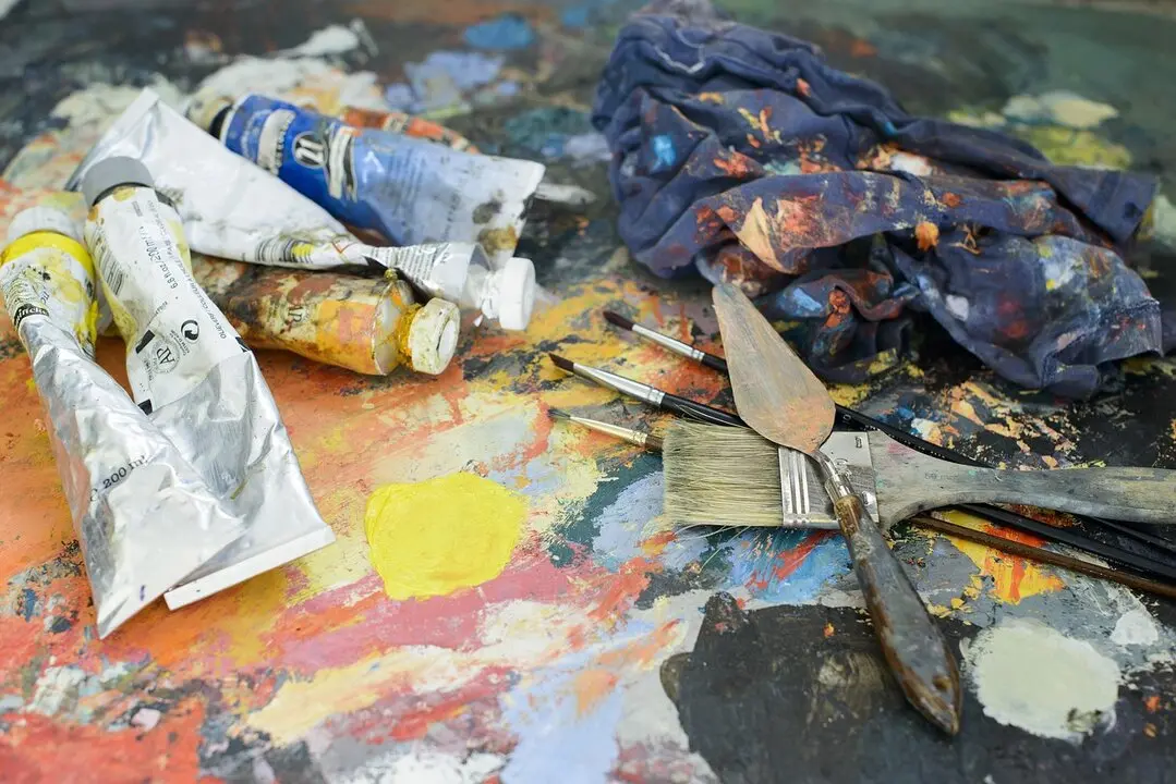 pintura artistas - imagen de archivo