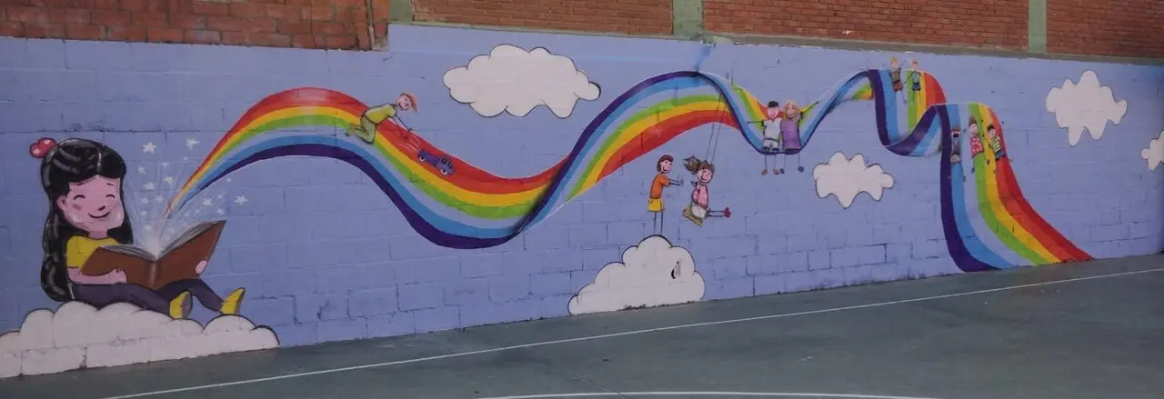 mural, CEIP La Candelaria