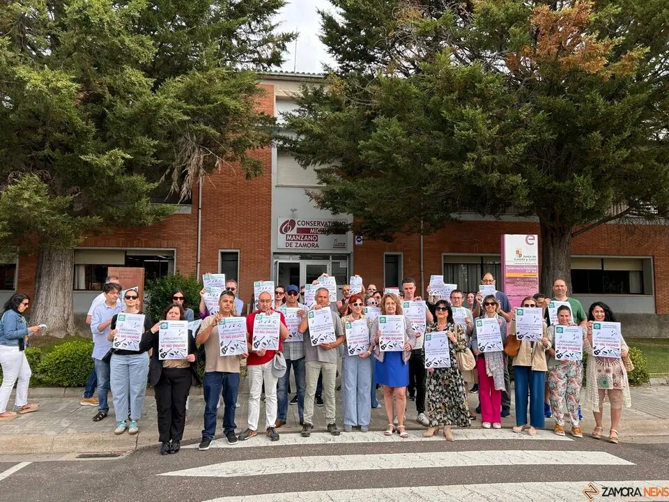 Manifestación, Conservatorio de Zamora