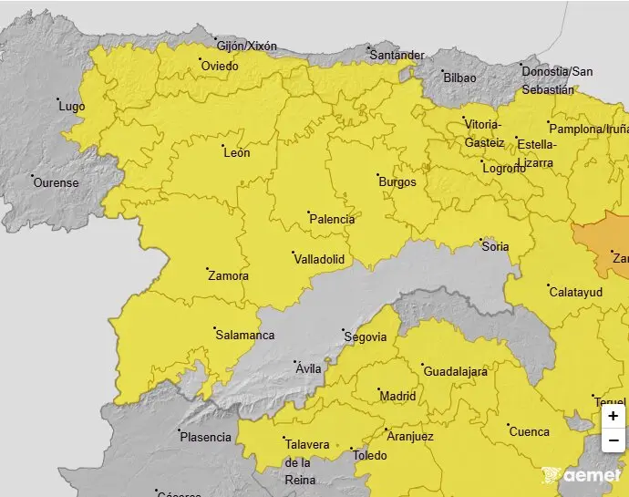 Aviso Amarillo por tormentas