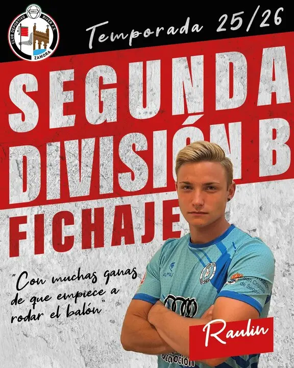 Raul Velaso nuevo fichaje del River Zamora