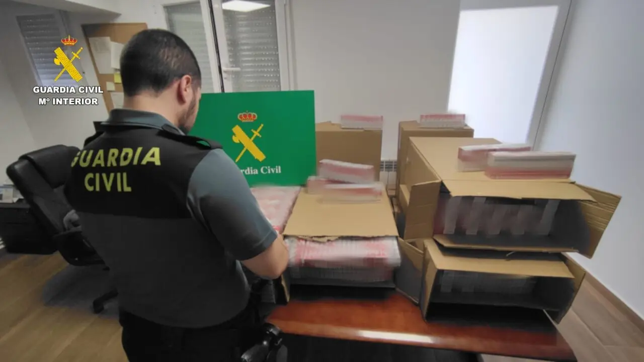 Zamora, cajetillas de tabaco de contrabando