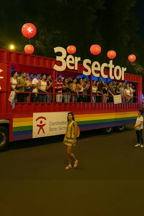 Zamora en la cabalgata del Orgullo