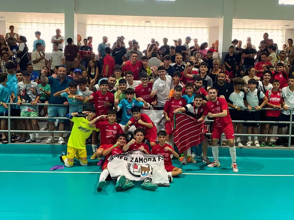 Cadetes del River Zamora campeones de la Adrep Cup de Portugal