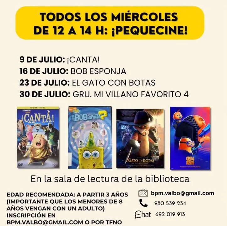 Cartel Pequecine en Villaralbo - imagen de redes sociales