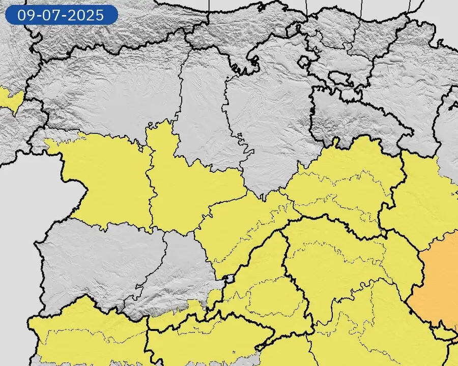 Aviso amarillo, Zamora