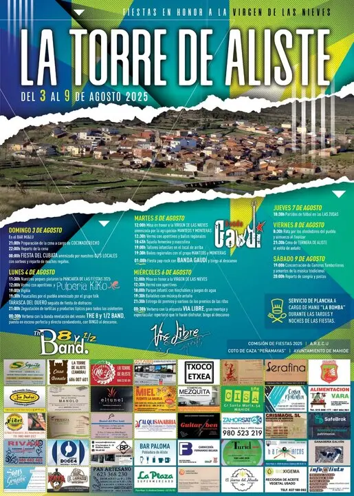 Cartel de las fiestas de La Torre de Aliste - Imagen de redes sociales