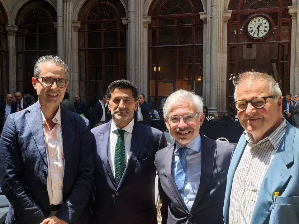 De izq. a dcha. José Luís González, Víctor Deveza, Jorge Sobrado y Cristoph Strieder