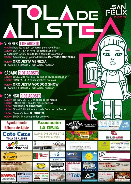 Cartel de fiestas Tolar de Aliste