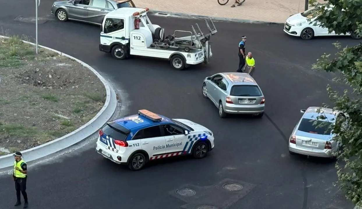 accidente salida de eje Cardenal Cisneros