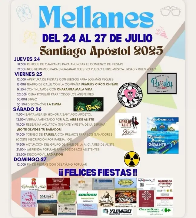 cartel fiestas de Mellanes