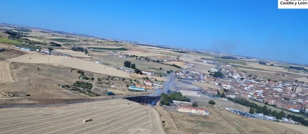 Incendio en Fuentesaúco
