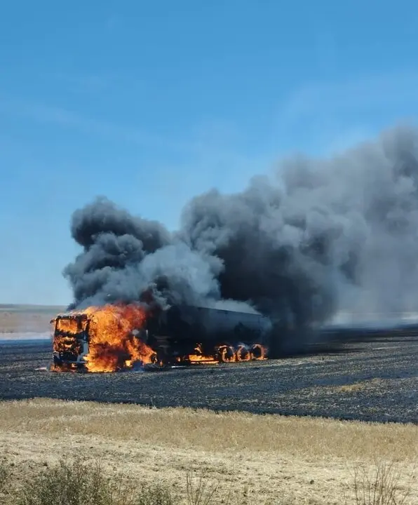 Incendio camión Vezdemarbán