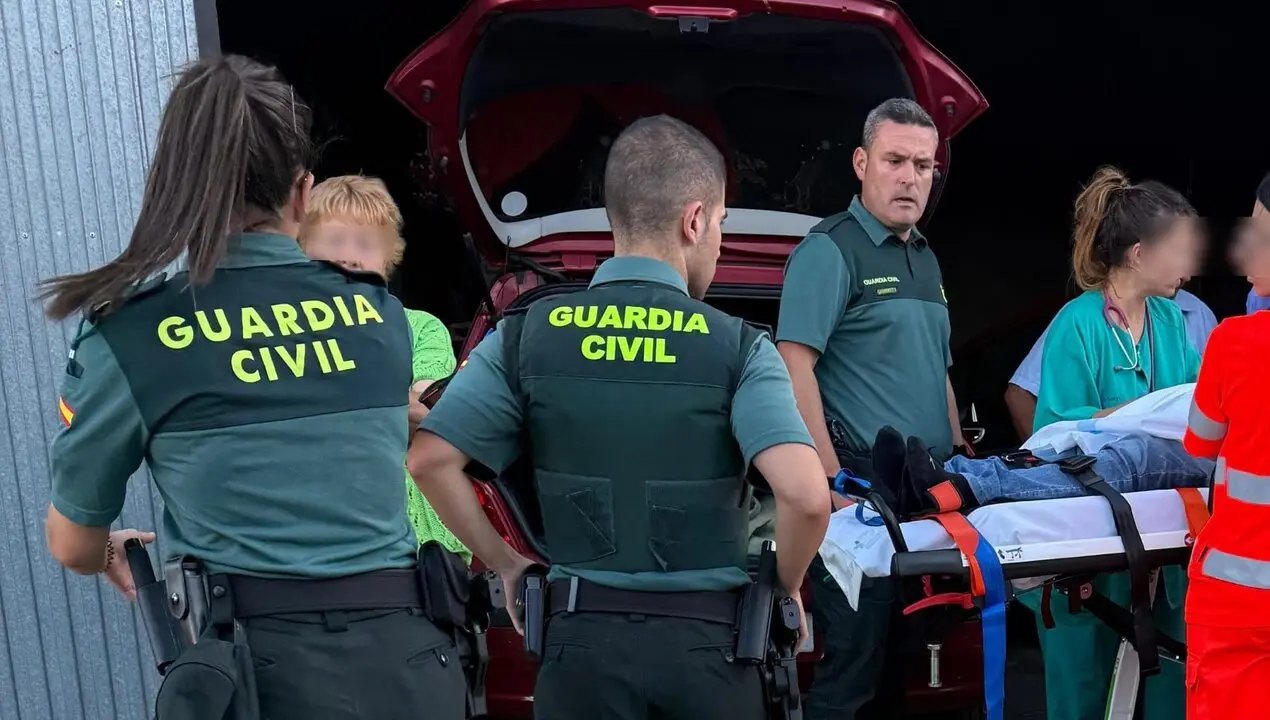 momento de la intervención en Almeida de Sayago