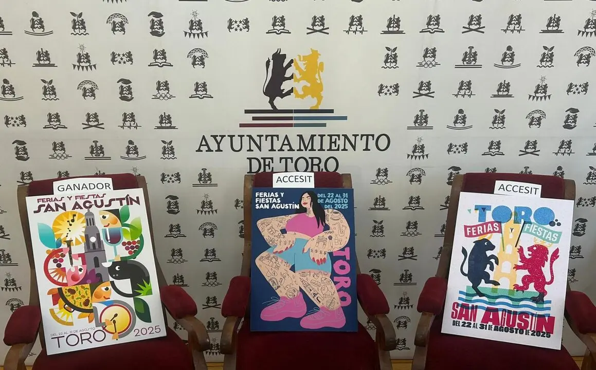 Carteles premiados para las Fiestas de San Agustín en Toro