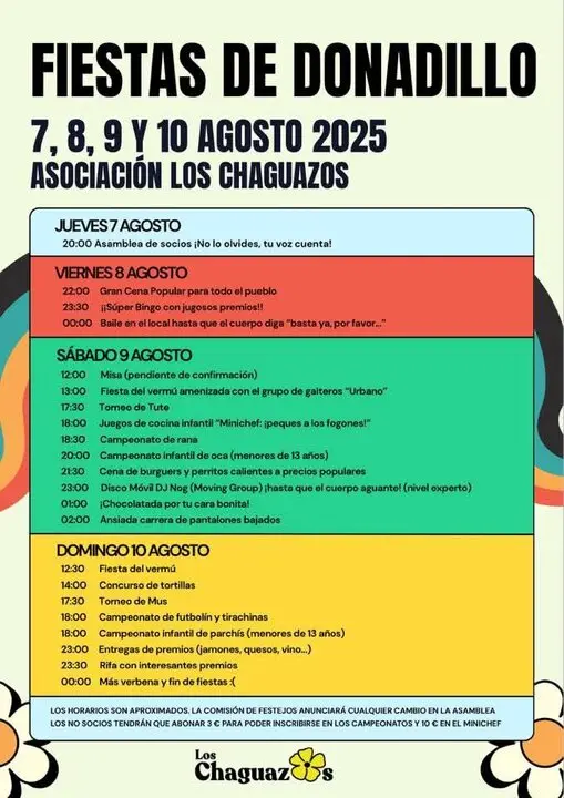 Cartel Fiestas Donadillo