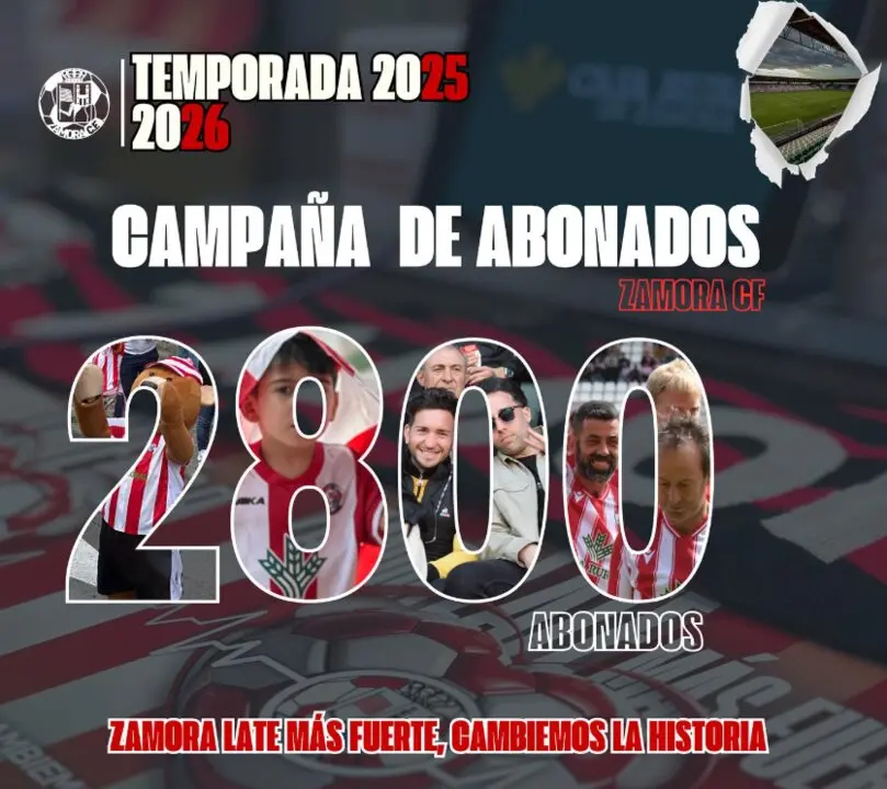 Zamora CF supera los 2.800 abonados