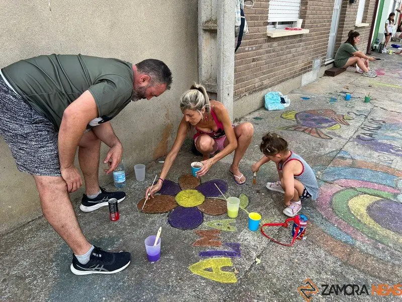 arte infantil llena de color las calles de Coreses _22