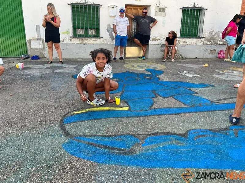 arte infantil llena de color las calles de Coreses _36