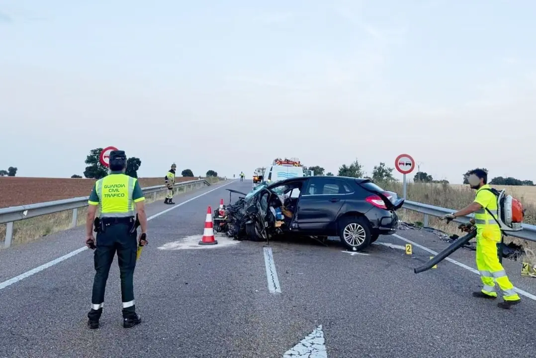 colisión múltiple en la N122 (2)