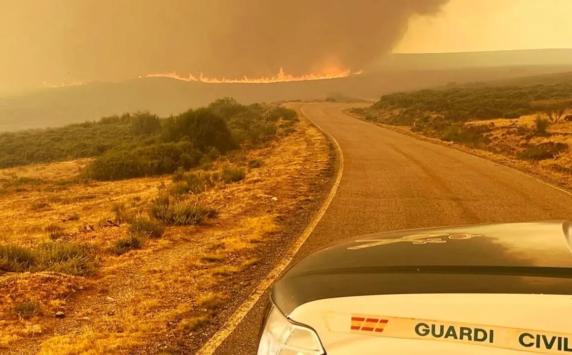 Incendio la Laguna de los Peces Sanabria