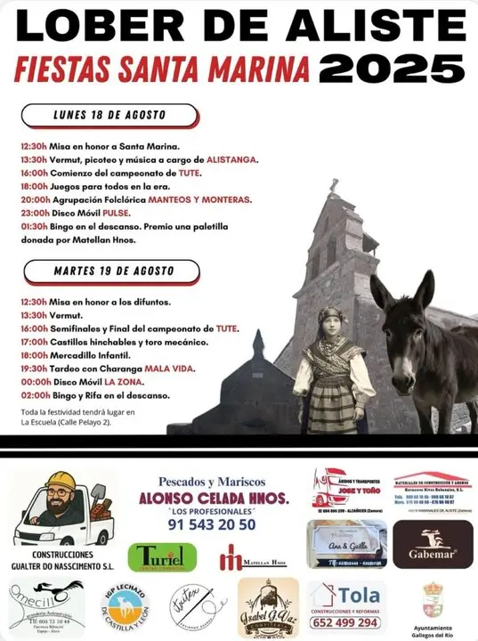 Cartel fiestas Lober de Aliste