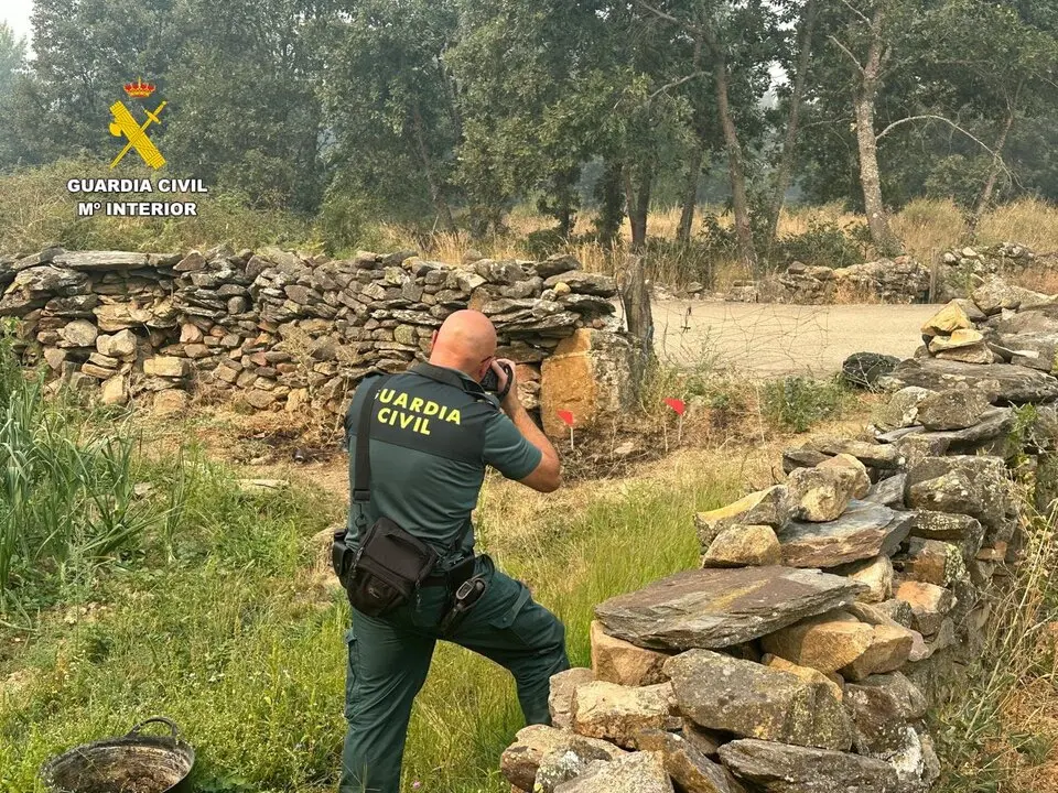 SEPRONA investiga vecino de Quintanilla de Justel como presunto autor del incendio