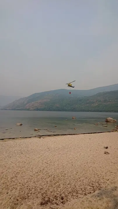 Helicópteros recargan en el Lago de Sanabria_2