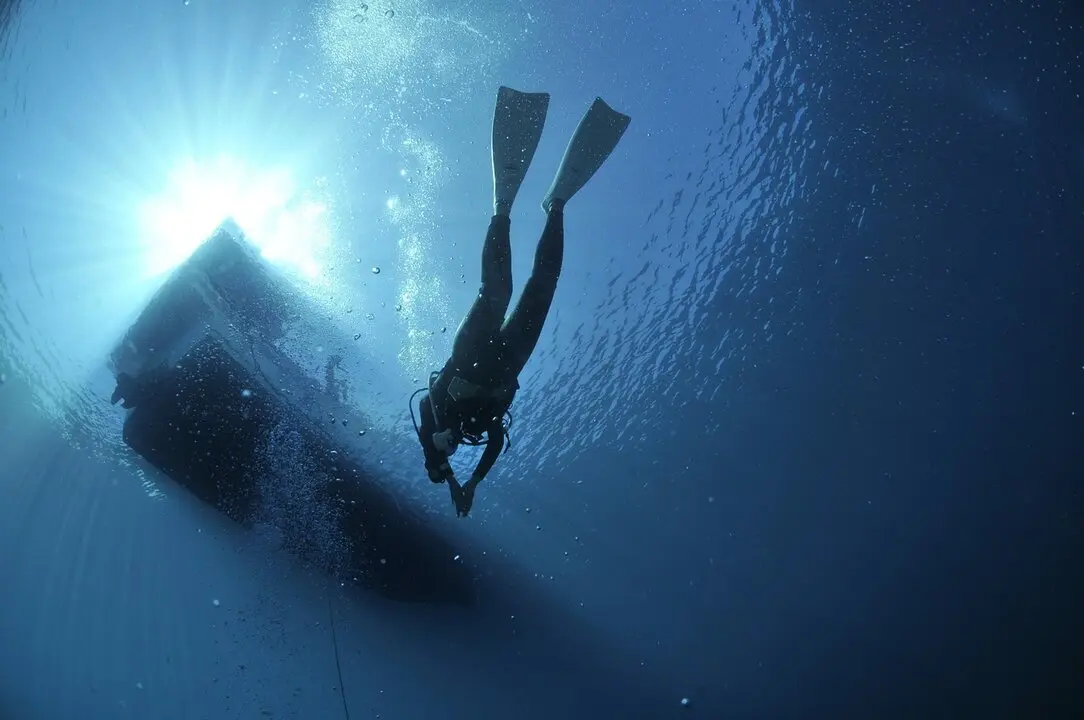 buceo imagen de archivo