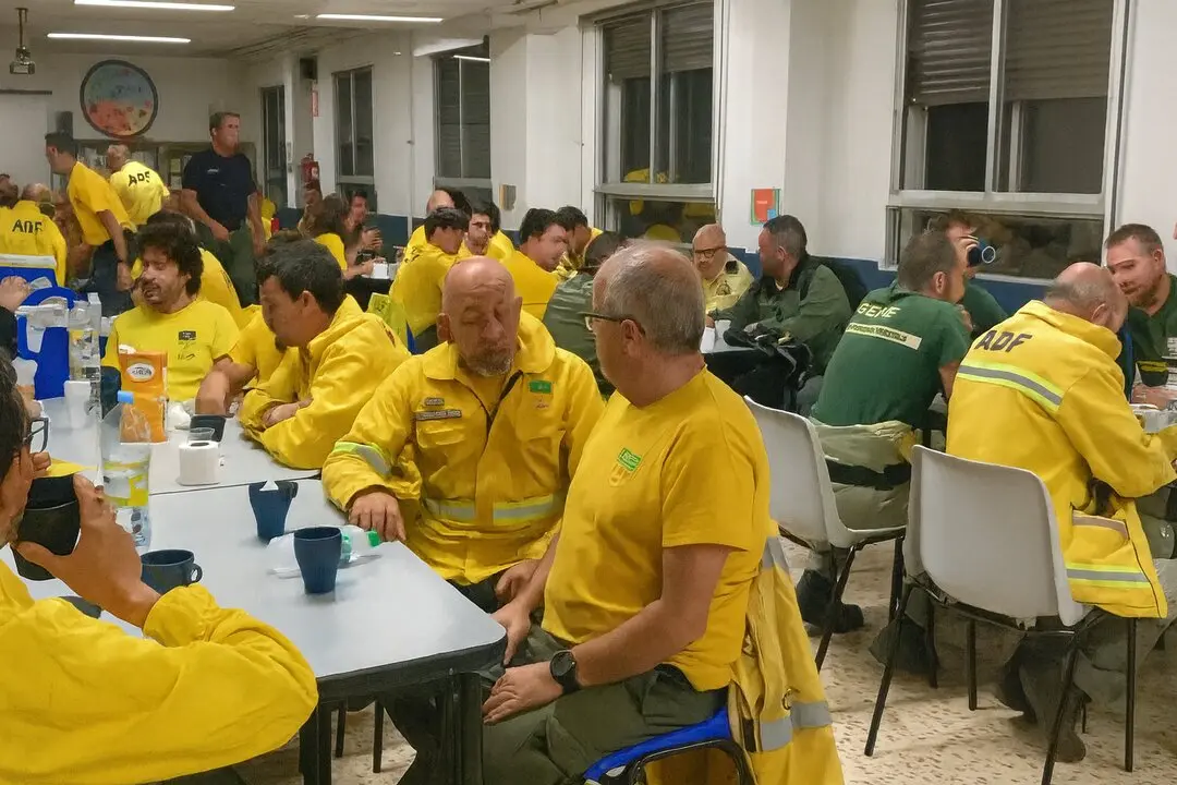 Bomberos forestales de Cataluña en Zamora Sanabria
