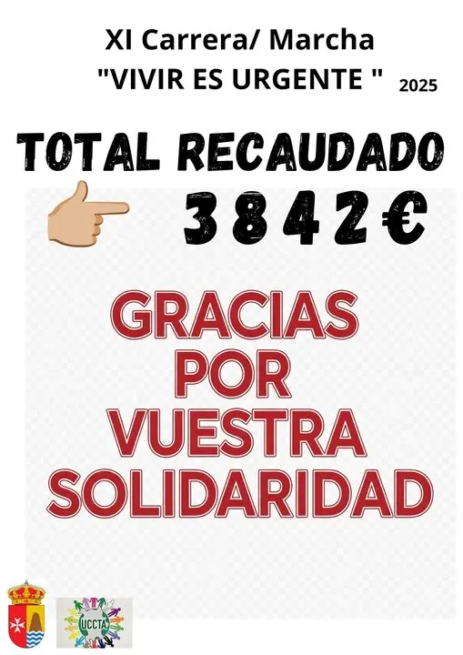 Recaudación marcha contra el cáncer Fuentelapeña- imagen redes sociales