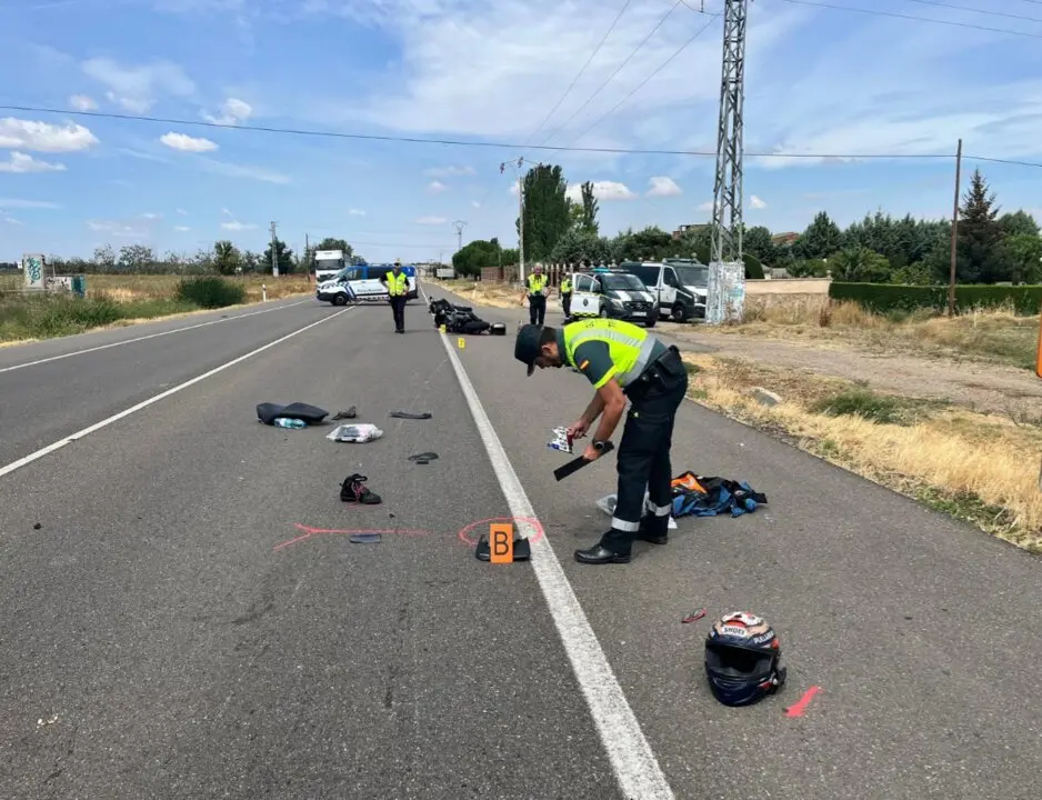 accidente, carretera CL-605