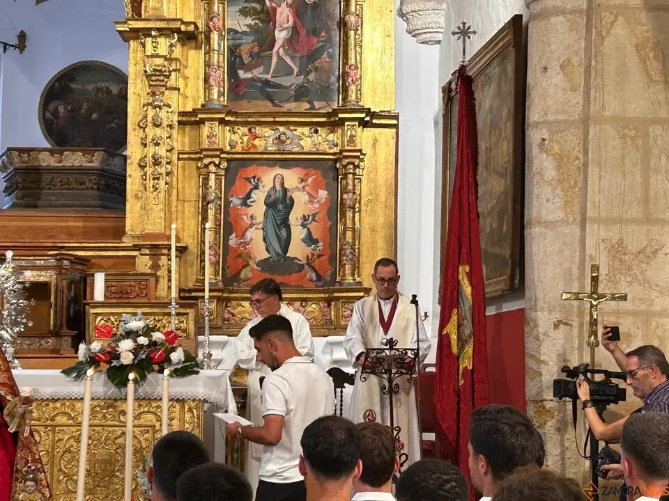 El Zamora CF se encomienda a la Virgen de la Concha