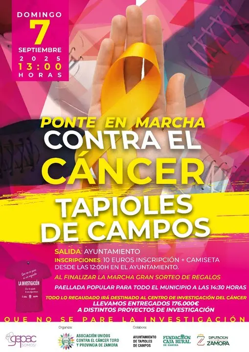 Tapioles de Campos marcha contra el cáncer