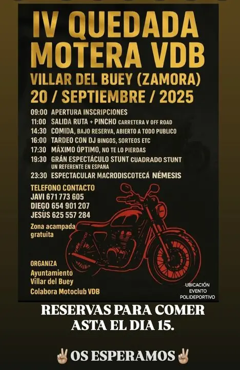 quedada motera villar del buey