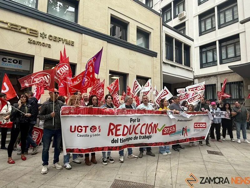 concentración por la reducción de la jornada laboral