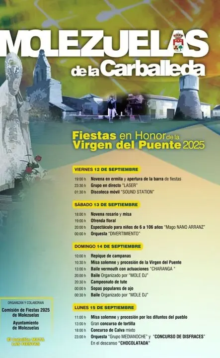 Cartel Fiestas Molezuelas de la Carballeda