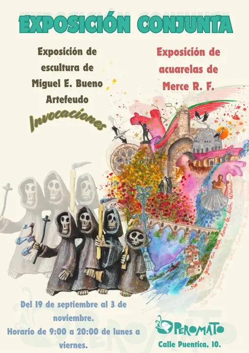 exposición Miguel E. Bueno y Merce R. F.