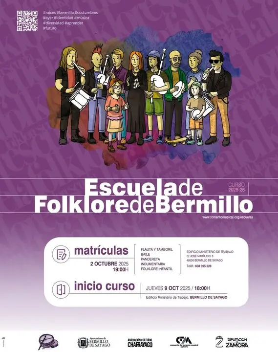 Matrícula abierta Escuela de Folklore de Bermillo