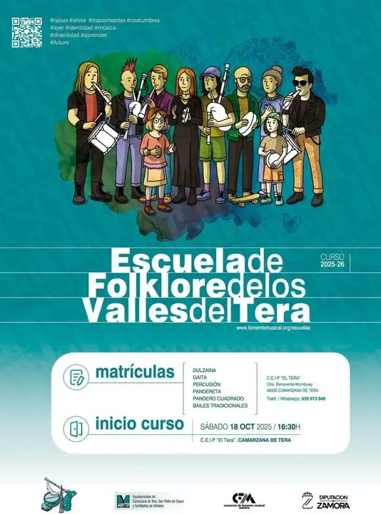 Matrícula abierta Escuela de Folklore de los Valles del Tera